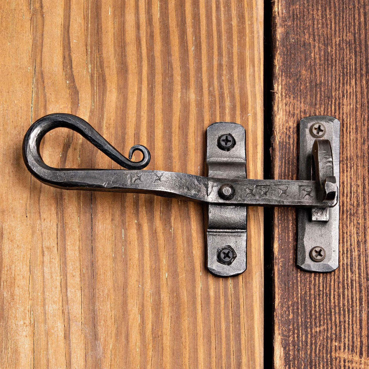 Pivoting Iron Gate Latch