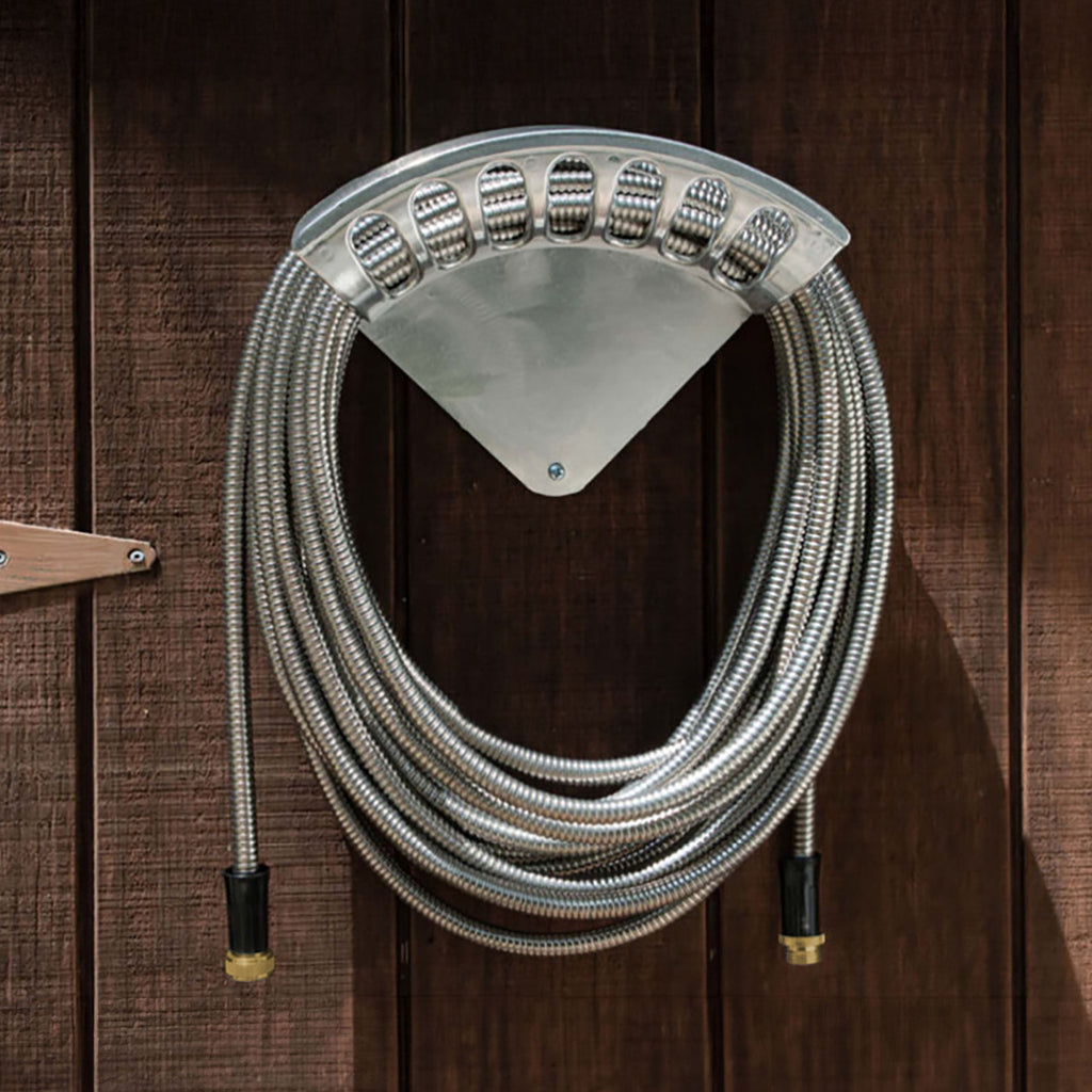Ultra-Durable Garden Hose and Rack Set