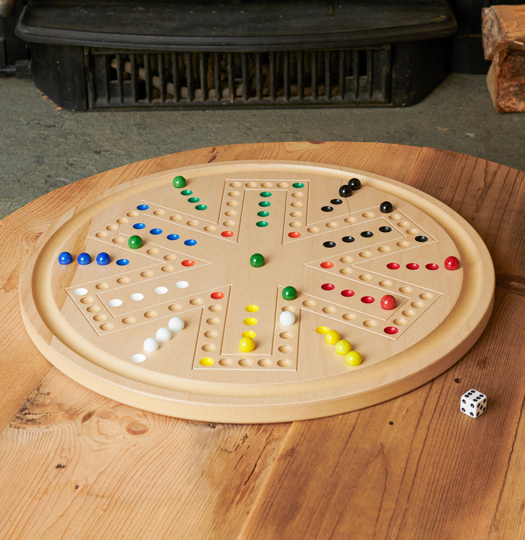 2-in-1 Handcrafted Aggravation / Chinese Checkers Game
