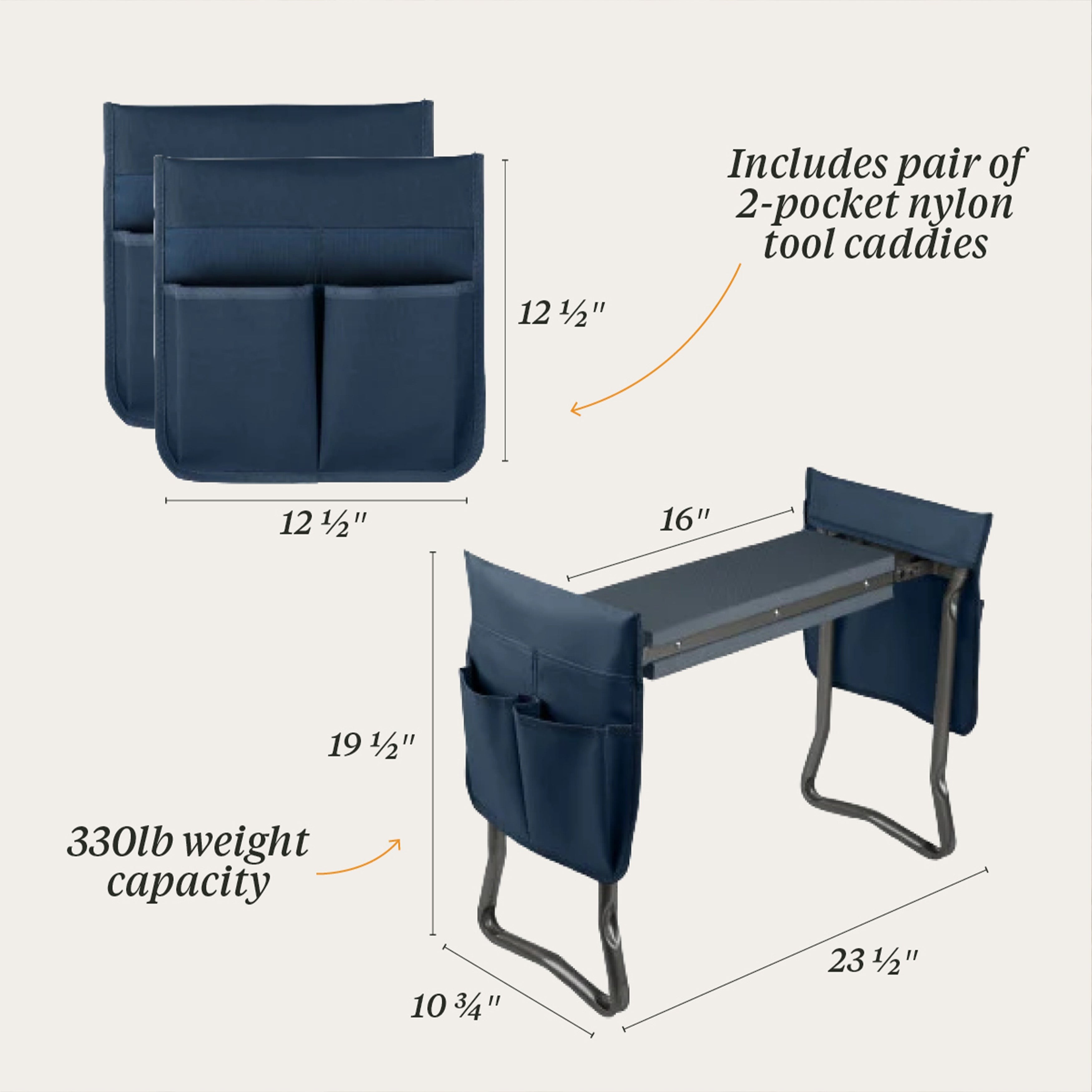 Portable Bench & Kneeler, Navy