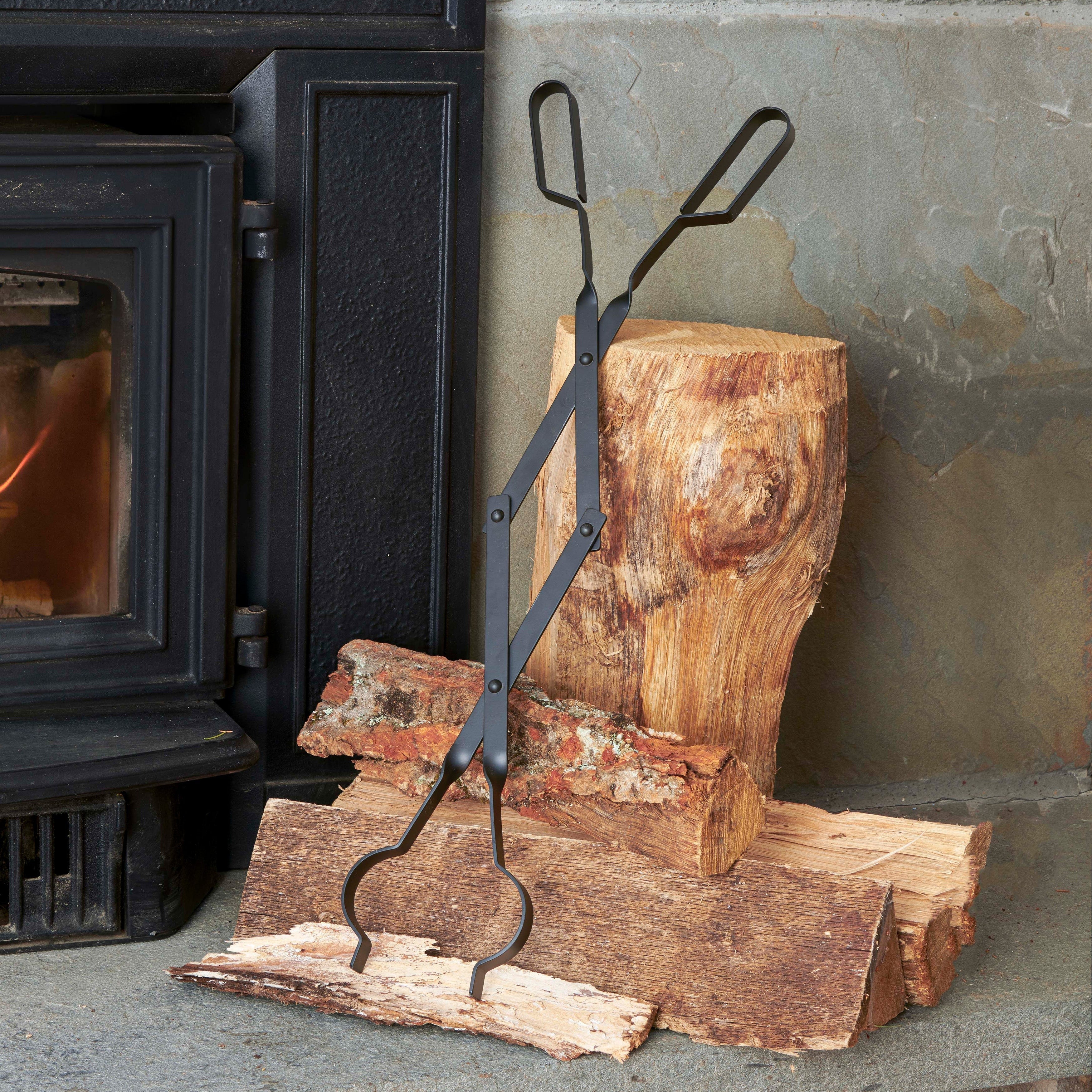 25" Fireplace Tools- Iron Log Grabber