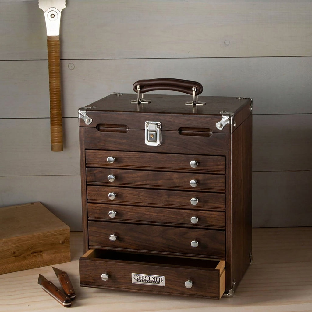 Gerstner International Dark Oak Six-Drawer Chest