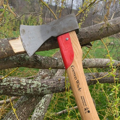 German Made Forest Axe With Protective Steel Collar