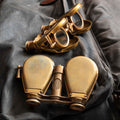 Compact Brass Folding Binoculars