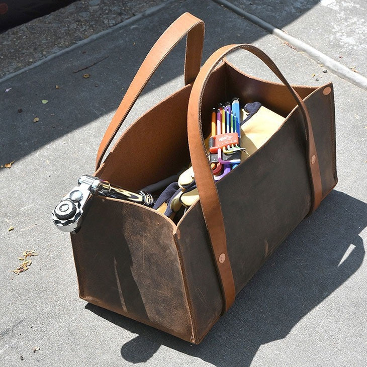 Garrett Wade Portable Leather Tool Bag