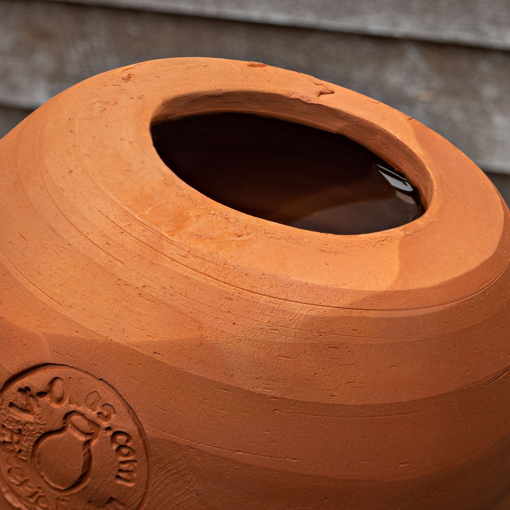 Small Teardrop-Shaped Terracotta Container Plant Hydrator