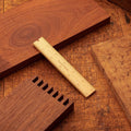 6" Brass Bound Wood Rule