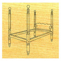 Cannon Ball Bedstead - Stock #59