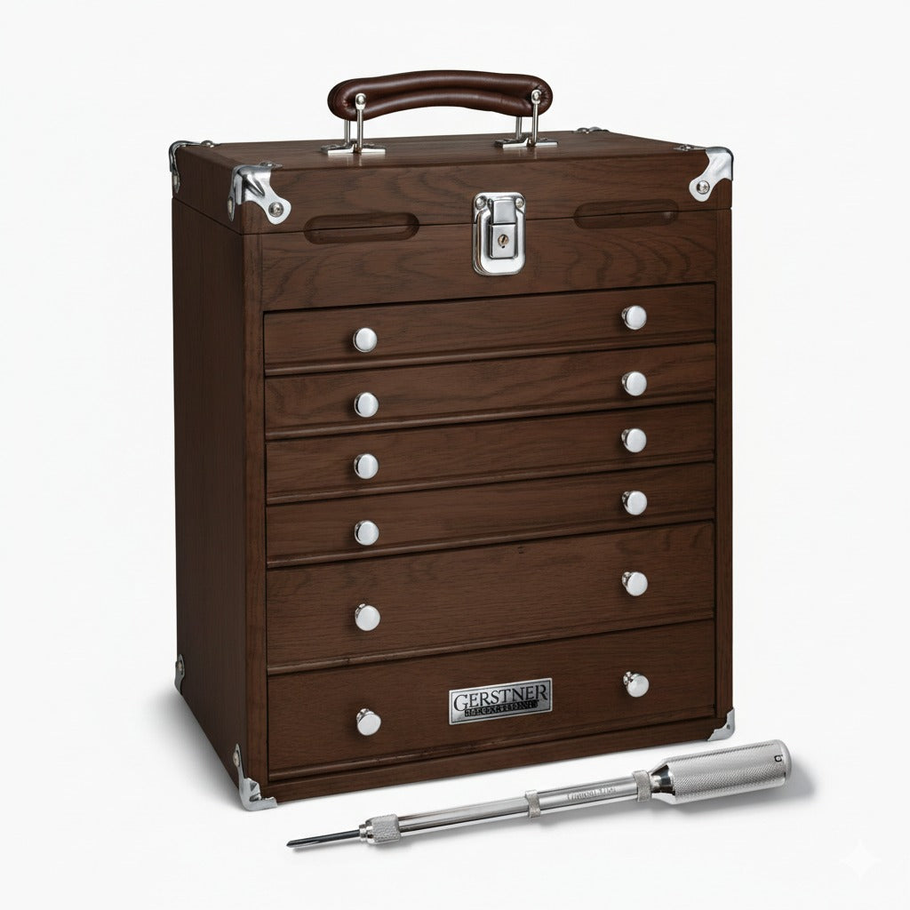 Gerstner Six-Drawer Chest + Garrett Wade Push Drill Set
