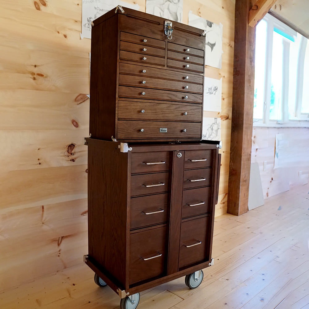 Gerstner International Matched Pair Of Dark Oak Storage Chests