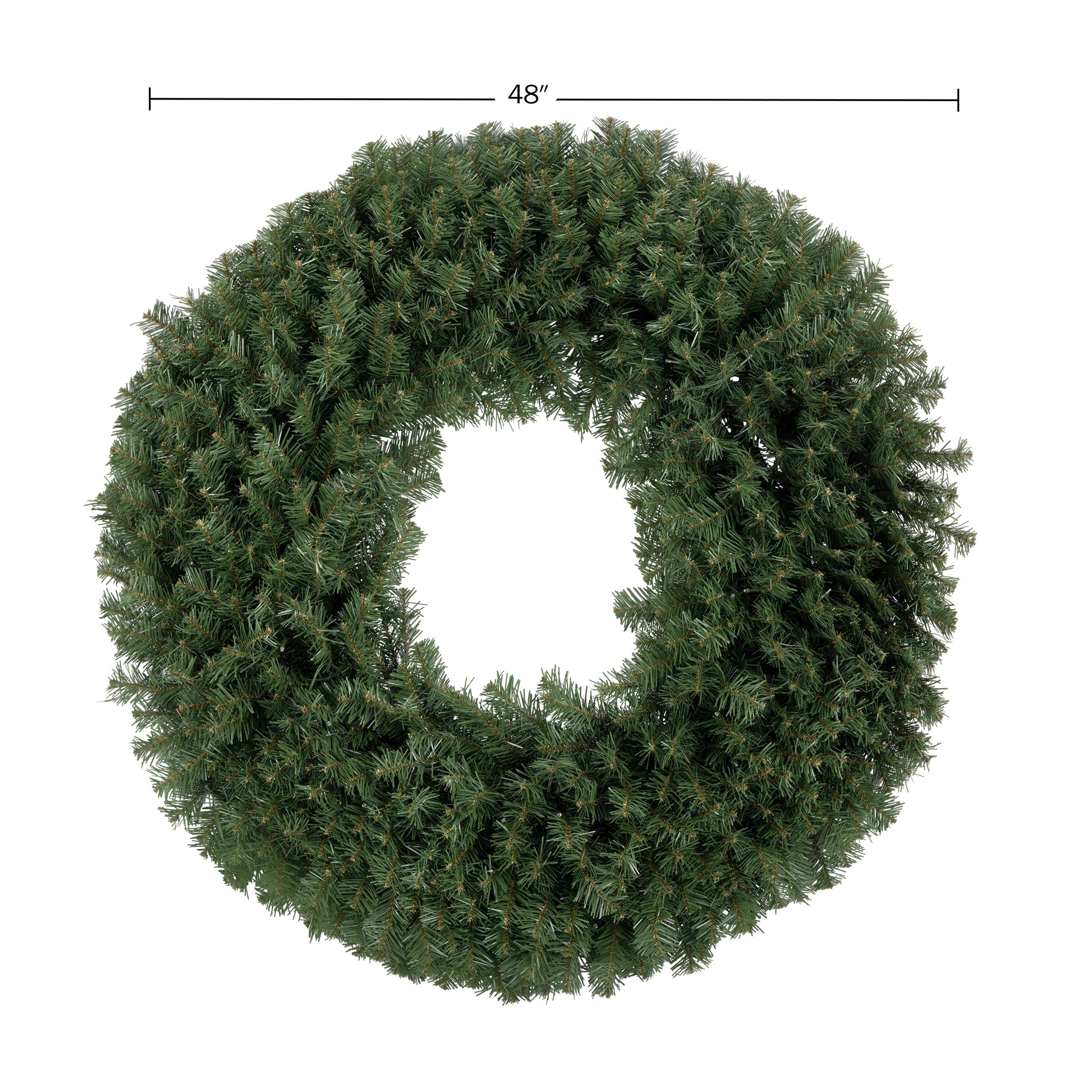 Pre-Lit Artificial Christmas Wreath - 48 In.