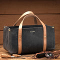 Portable Leather Tool Bag- Blue