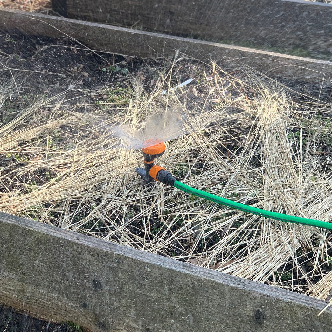 Water-Saving Garden Bed Sprinkler
